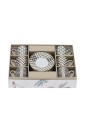 Box 6 Tazzine Caffe Porcellana Marrakech Bianco Nero Hervit UJS9AFM