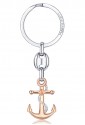 Portachiavi Luca Barra Acciaio Ancora Rose PK236