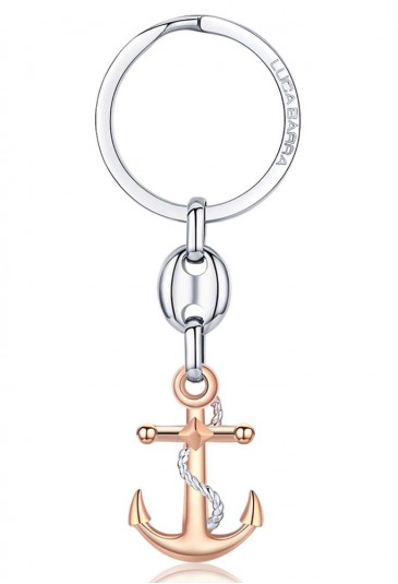 Portachiavi Luca Barra Acciaio Ancora Rose PK236