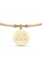 Bracciale Luca Barra Acciaio Gold Piastra Donna BK2119