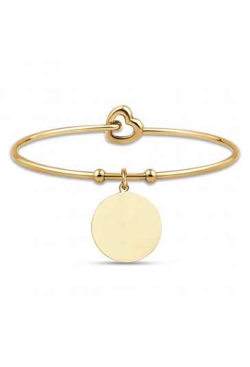 Bracciale Luca Barra Acciaio Gold Piastra Donna BK2119