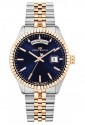 Orologio Philip Watch Caribe Solo Tempo Quadrante Blu Datario Acciaio Bicolore Uomo R8253597057