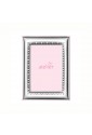 Cornice Portafoto Bimba Rosa Argento Bilamina Cuore Legno Misura 9X13 Atelier ZBLRSFM