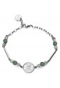 Bracciale Brosway Chakra Coccinella Incisione Buona Fortuna Acciaio Cristalli BHKB108