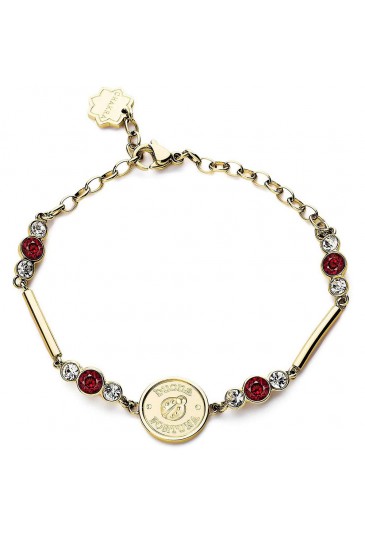 Bracciale Brosway Chakra Coccinella Incisione Buona Fortuna Acciaio Dorato Cristalli BHKB109