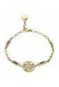 Bracciale Brosway Chakra Fiore Di Loro Acciaio Dorato Cristalli BHKB113