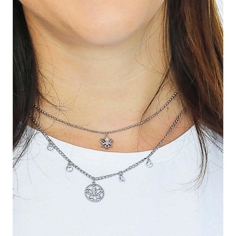 Flyow Collana Chakra di LotusBlume, Argento sterling