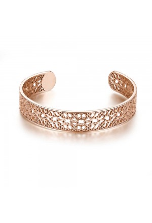 Bracciale Rigido Broswey Tailor Acciaio Rosegold Traforato BIL12A