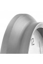 Orologio Da Parete Lowell Cassa Alluminio Argento Quadrante Bianco Movimento Silenzioso 14969S