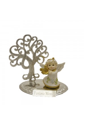 Angioletto Natalizio Suonatore Ceramica Albero Della Vita Regalo Natale YVFQ3FM