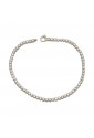 Bracciale Tennis Donna Oro Bianco 18KT Zirconi Bianchi Incastonati Con Griffe Fantasia Monile AIDQOFM