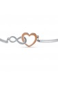 Bracciale Luca Barra Acciaio Rigido Cuore Infinito BK2094