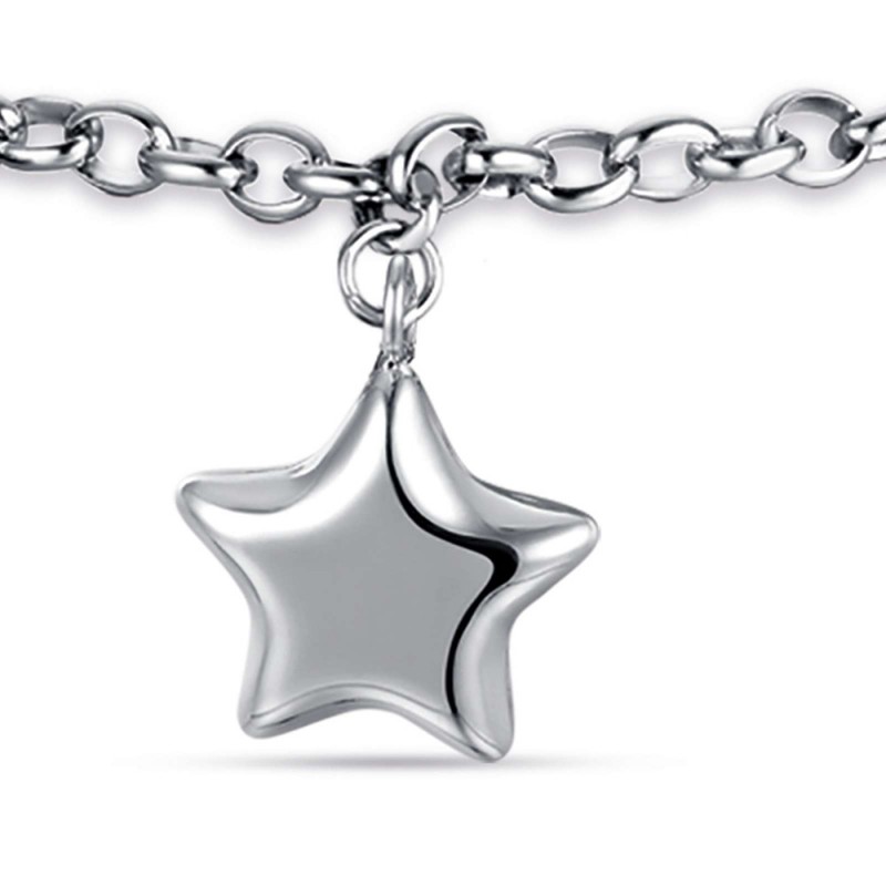 WEVENI Bracciale Stella Luna In Acciaio Inossidabile – Placcato Oro 18k, Gioiello Per Mamma, Amica E Coppia - 6