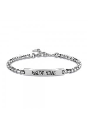 Bracciale Rigido Miglior Nonno Acciaio Luca Barra BA1290