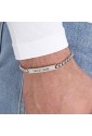 Bracciale Festa del Papà Scritta Papà Sei Grande Acciaio Luca Barra BA1291