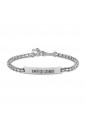 Bracciale Festa del Papà Scritta Papà Sei Grande Acciaio Luca Barra BA1291