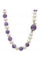 Collana Ametista Perle Argento PF30765