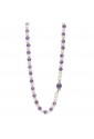 Collana Ametista Perle Argento PF30765