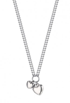 Collana Luca Barra Acciaio Cuori CK1637