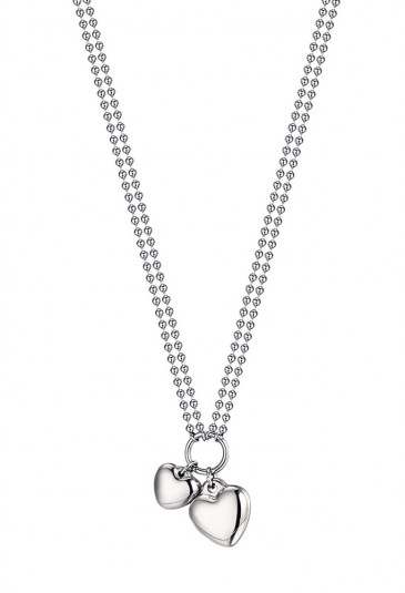 Collana Luca Barra Acciaio Cuori CK1637