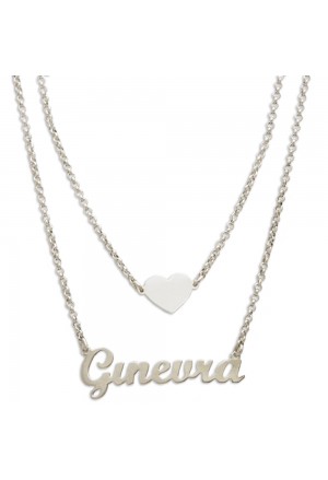 Collana Miss Miss Nome Ginevra Argento 925 Lastra 1255.6.B