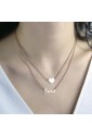 Collana Nome Sara Doppio Filo Argento Rosegold Cuore Made In Italy Miss Miss 1255.6.R