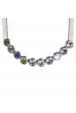 Collana Girocollo Luca Barra Pietre Multicolor Acciaio CK1651