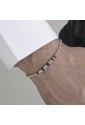 Bracciale Luca Barra Elementi Blu Acciaio BA1322