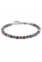 Bracciale Luca Barra Pietre Multicolor Acciaio BA1349