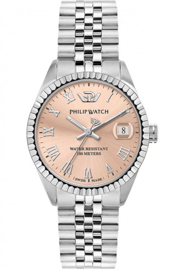 Orologio Philip Watch Caribe Solo Tempo Datario Quadrante Rosa Vintage Donna R8253597578