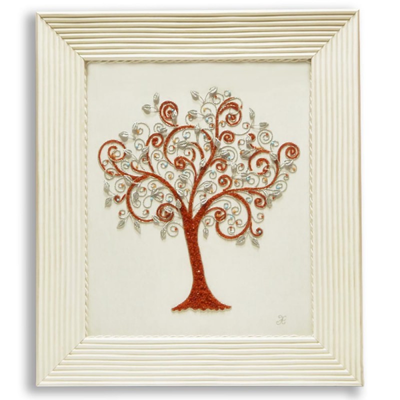 Quadro Albero Di Vita Coralli Turchesi Made In Italy Regalo Matrimonio