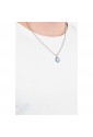Collana Brosway Horizon Acciaio Pendente Rosa Dei Venti Smalto Rosso Blu Bianco Uomo BHO04