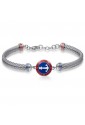 Bracciale Brosway Horizon Ancora Smalto Rosso Blu Bianco Acciaio Uomo BHO11