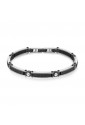 Bracciale Semirigido Brosway Backliner Acciaio Finiture Nere Uomo BBC16