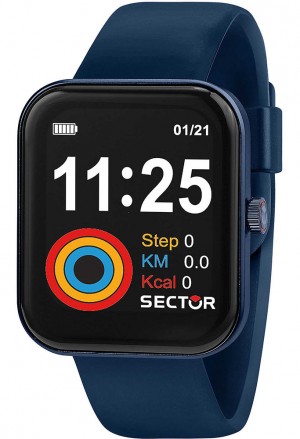 Smartwatch Orologio Sector S03 Fitness Running Bluetooth Waterproof Blu Silicone R3251282003