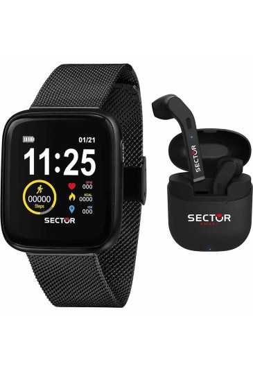 Smartwatch Orologio Sector S03 Fitness Running Waterproof Nero Silicone Cuffie Bluetooth R3251282004