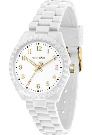 Orologio Sector Driver Solo Tempo Quadrante Bianco Cinturino Silicone Donna R3251549501