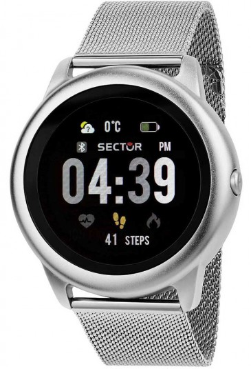 Smartwatch Orologio Sector S-01 Fitness Running Bluetooth Waterproof Acciaio Maglia Milano R3253157001