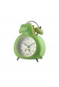 Sveglia Orologio Dinosauro Verde Movimento Silenzioso Bambino Lowell JA7095-V