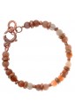 Bracciale Dvccio Afrodite Pietre Naturali Rosa Argento Rosegold IQLYMFM