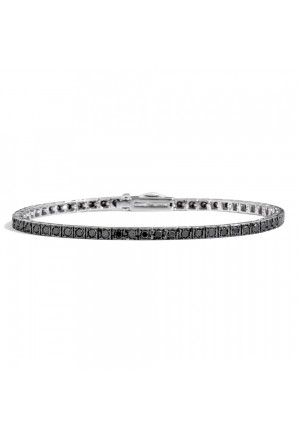 Bracciale Tennis Recarlo Facet Oro 18kt Diamanti T39SE881/D-18