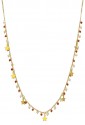 Collana Girocollo Charms Stelle Coralli Perle Oro Giallo 18kt Fantasia Monile PL6HUFM