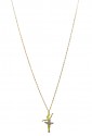 Collana Girocollo Ciondolo Ballerina Oro Giallo 18kt Fantasia Monile BHAV2FM