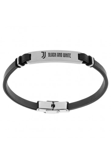 Bracciale Juve Squadra Calcio Prodotto Ufficiale Pelle Acciaio Lowell B-JB014ULN