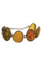 Bracciale Ambra Multicolor Argento Fantasia Monile TAATZFM