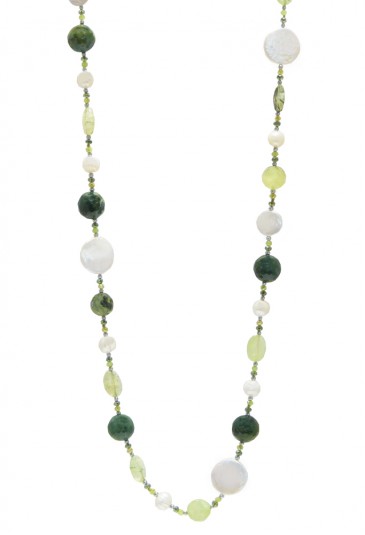 Collana Lunga 80cm Verde ZSEABFM