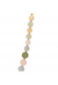 Collana Lunga Pietre Naturali Quarzo Rosa Lunghezza 56 Cm A Scalare Fantasia Monile F66PVFM