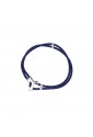 Bracciale Cordino Blu Croce Tau Argento Regalo Comunione Cresima Agios AGI282/B-BL
