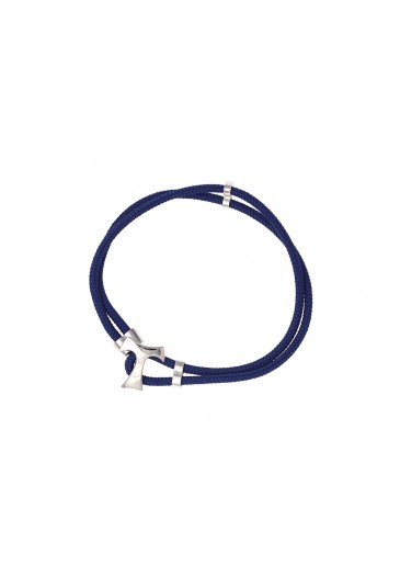 Bracciale Cordino Nautico Blu + Tau Agios AGI282/B-BL