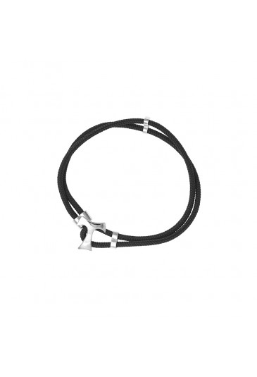Bracciale Cordino Nautico Nero + Tau Agios AGI282/B-NE